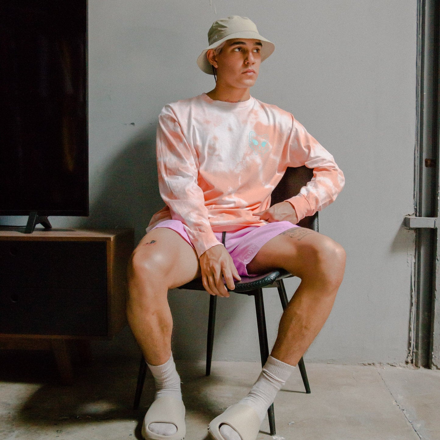 No More Fake Friends Tye Die "Peach" Manga Larga