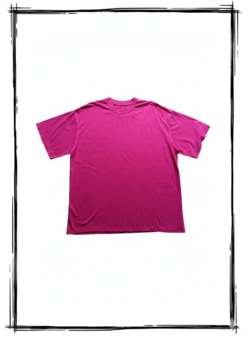 Playera Acid Wash Rosa 230 Gramos