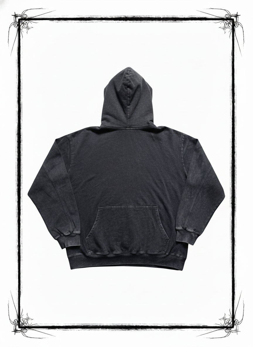 Hoodie Acid Wash Verde