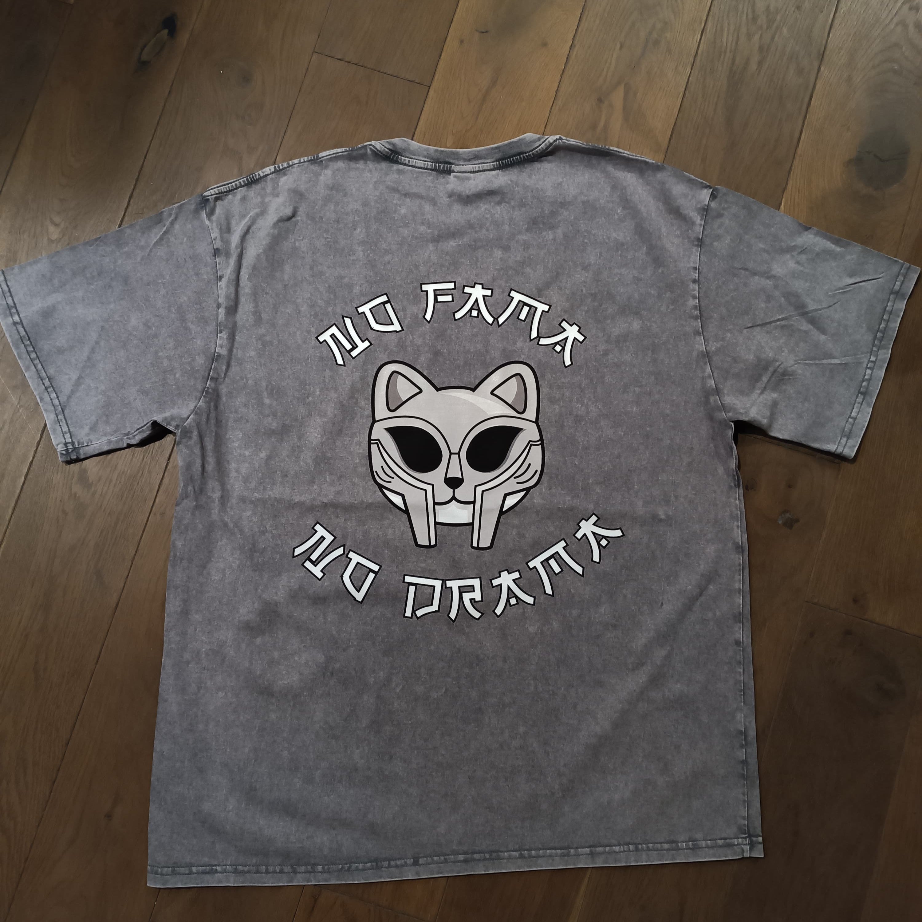 NO Fama NO Drama Gris acidwash