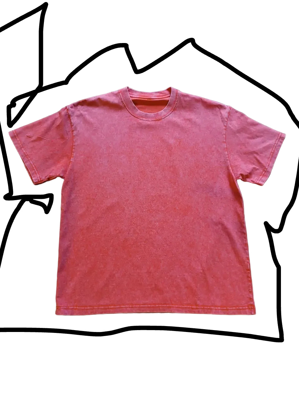 Salmon Acid 280G Tee – Blank-US