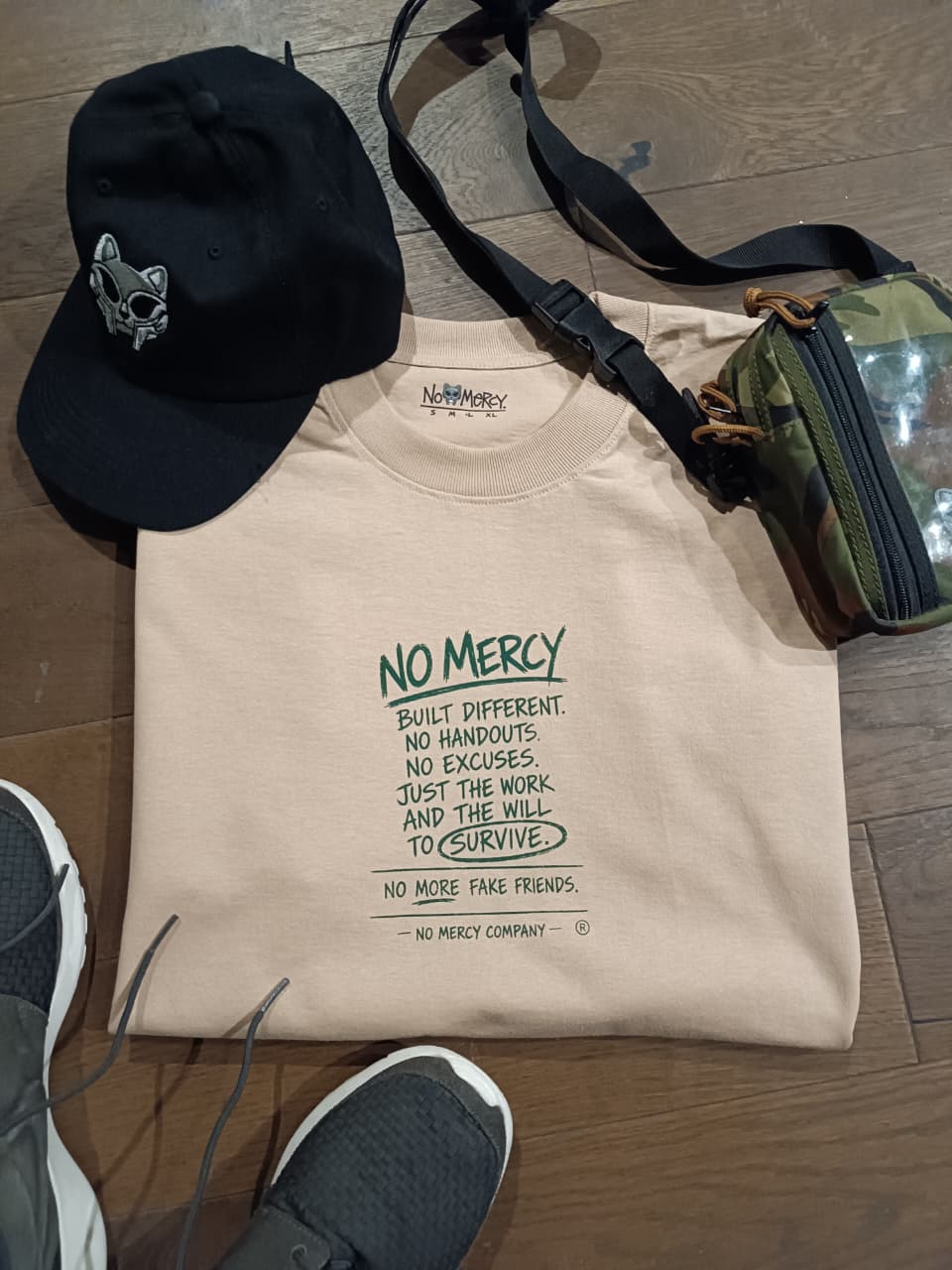 CODE TEE – KHAKI | 260G OVERSIZE