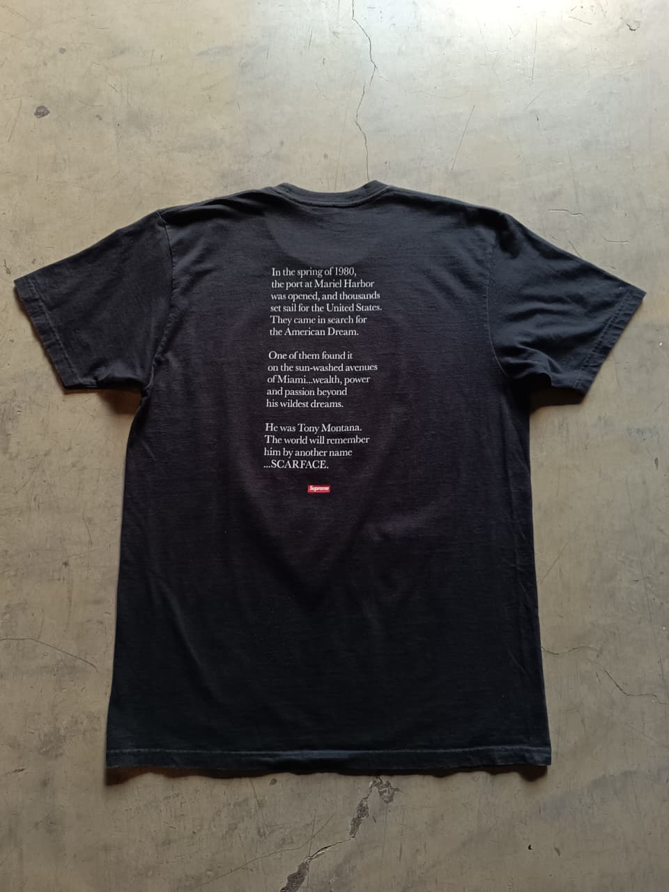 Supreme x Scarface Split Tee Black – FW17 2017