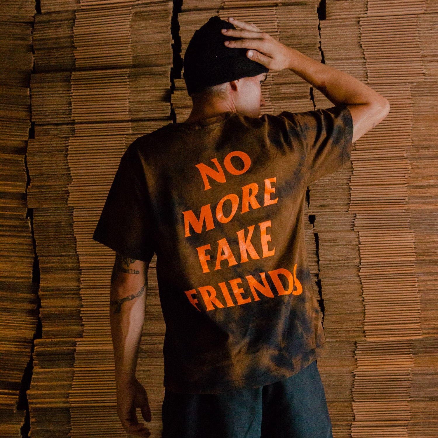 No More Fake Friends "Brown" Tee