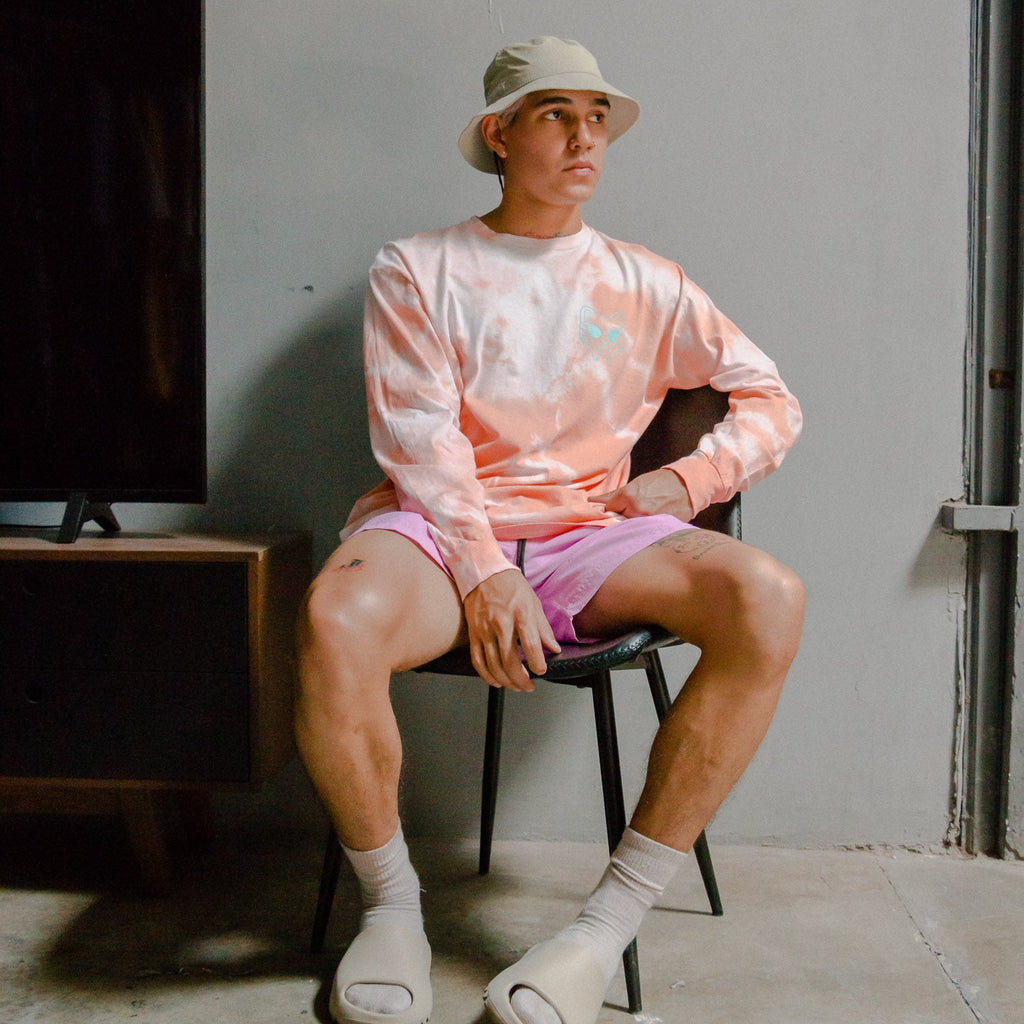 No More Fake Friends Tye Die "Peach" Manga Larga